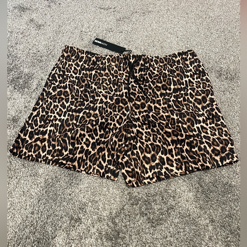 NOVAMEN Sneaky Link Vacation Swim Trunk - Leopard